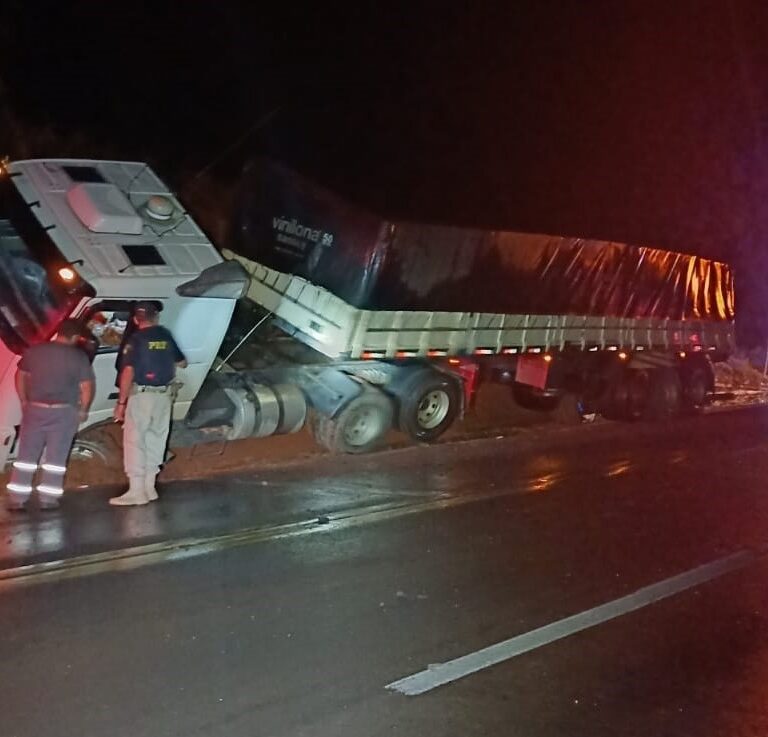 Operação integra polícias e intercepta caminhão roubado que seria levado para o Paraguai