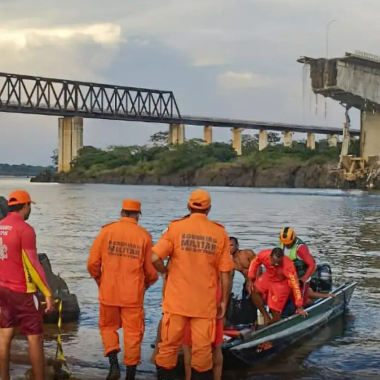 Risco de desabamento suspende buscas na ponte entre o Maranhão e Tocantins