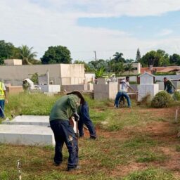 Cemitério do distrito de Padre Nóbrega recebe serviços de revitalização
