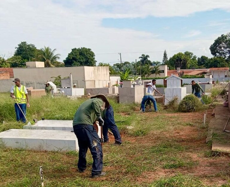 Cemitério do distrito de Padre Nóbrega recebe serviços de revitalização