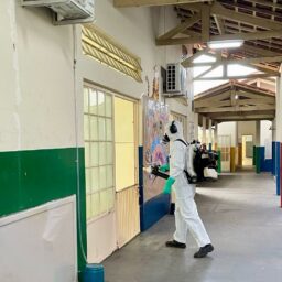 Força-tarefa na Emei Bem Te Vi tem início com nebulização costal