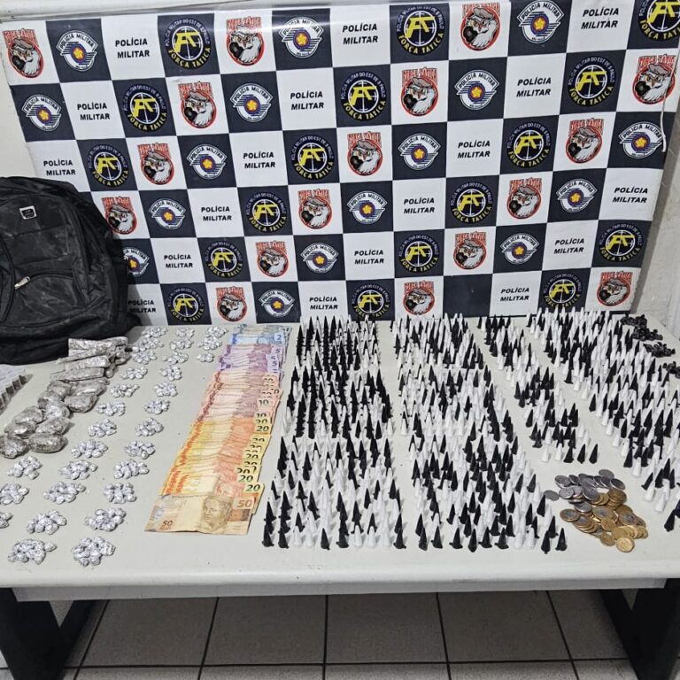 PM prende jovem após localizar mais de 1,5 mil porções de drogas no Azaleias