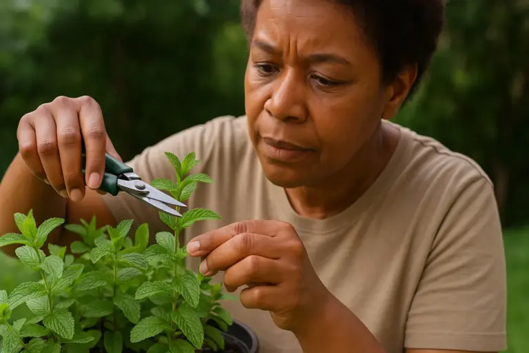 Hortelã-verde se espalha mais com esse truque de poda feito a cada 4 dias