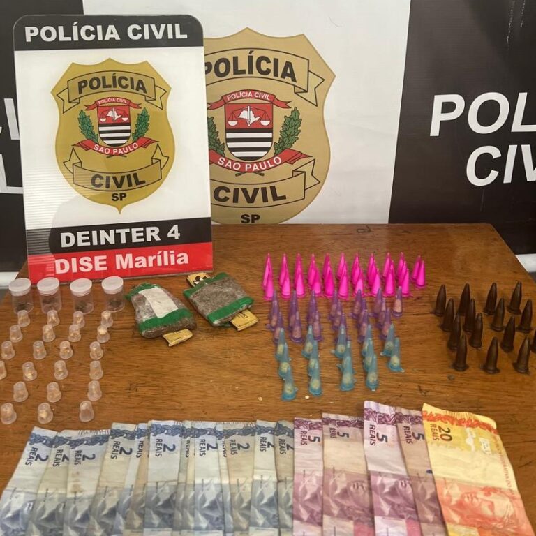 Com antecedentes de roubo e furto, homem é flagrado no tráfico