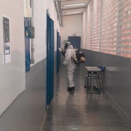 Saúde realiza nebulização costal em três escolas da rede estadual