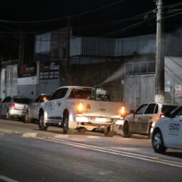 Áreas do Jóquei Clube e do Cavallari recebem nebulização noturna nesta semana