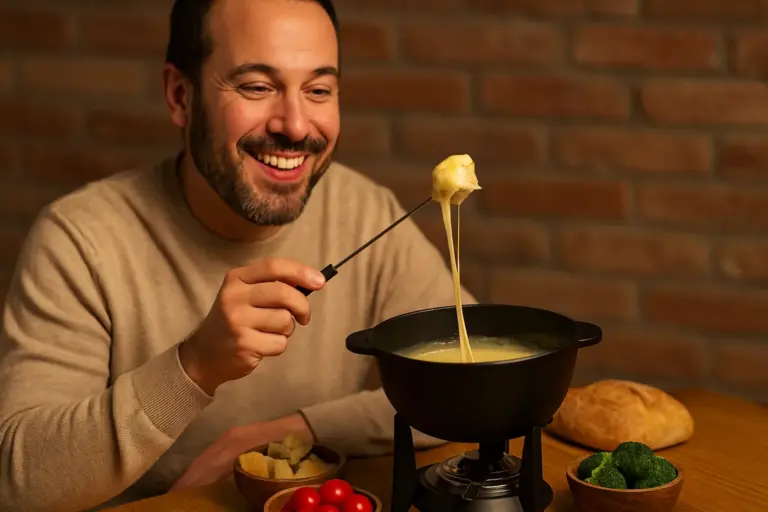 Fondue cremoso com 3 queijos: a receita perfeita para noites geladas