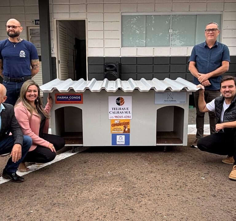 Parceria garante doação de casinhas para animais de rua em Marília