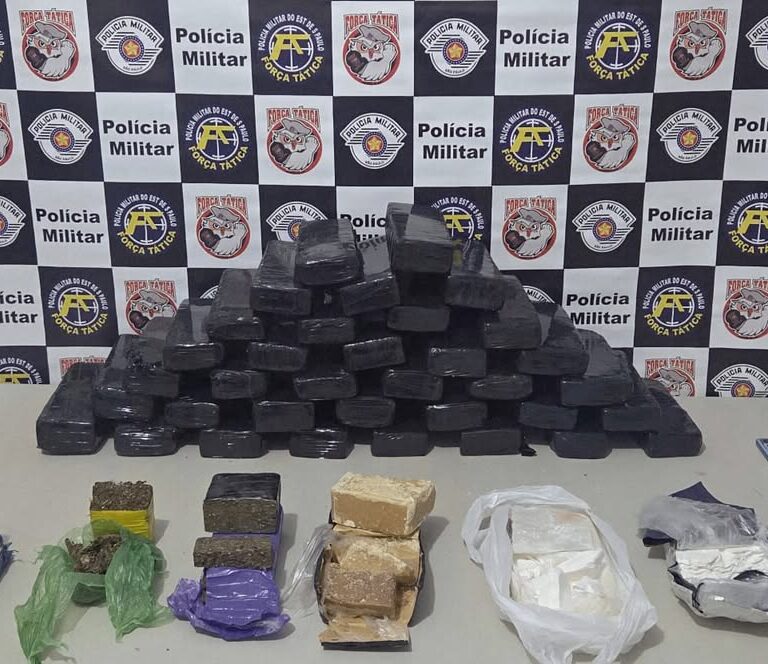 Polícia Militar apreende mais de 26 quilos de drogas em ação da Tática