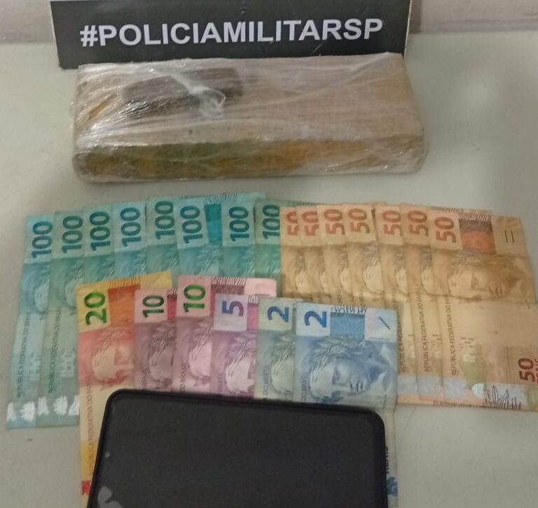 Dupla é presa com mais de 1 kg de maconha em Garça; motorista tentou fugir