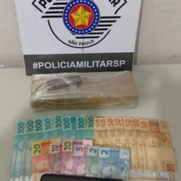 Dupla é presa com mais de 1 kg de maconha em Garça; motorista tentou fugir