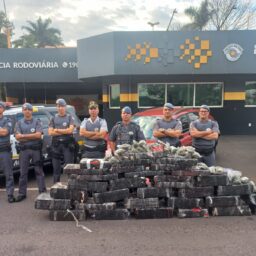 Mulher com carga de maconha tenta ‘pinote’ em rodovia de Marília, mas acaba cercada