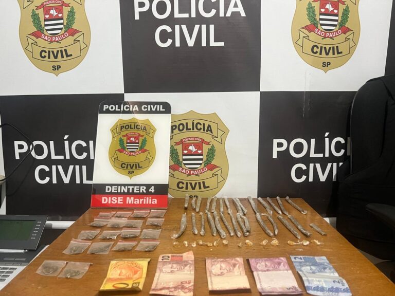 Dise prende dois homens por tráfico de drogas na zona sul de Marília