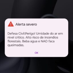 Novo ‘alerta severo’ por nível crítico de umidade do ar é disparado