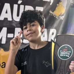 Antônio Lorenzo vence atletas mais velhos e leva ouro na Liga Oeste