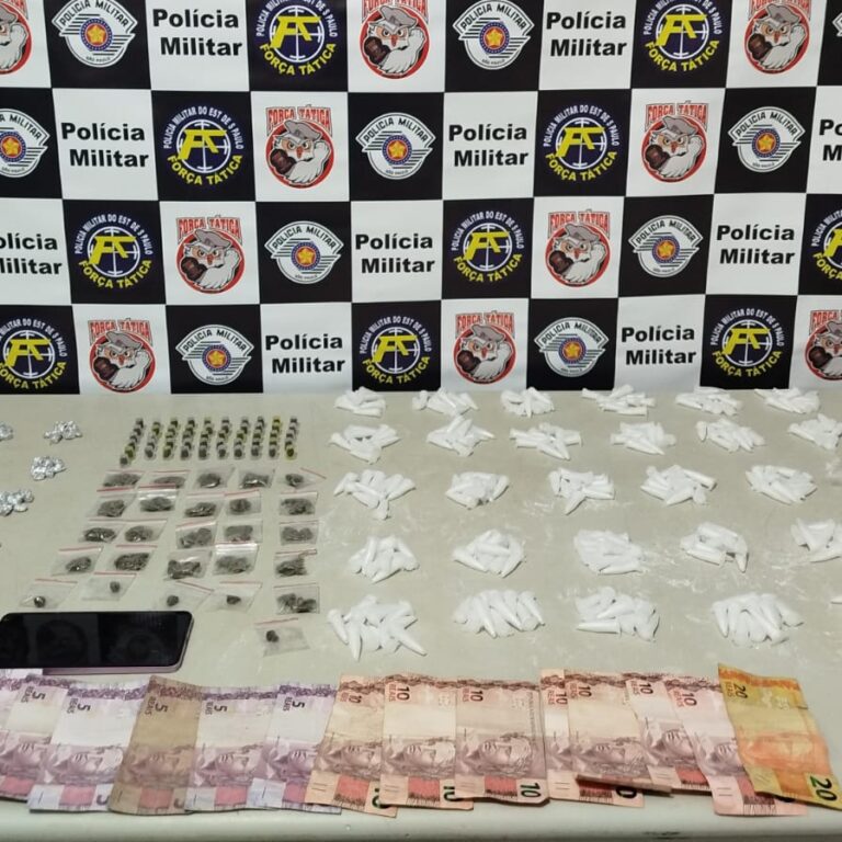 Jovem é preso em flagrante por tráfico de drogas  após fuga frustrada em mata na zona sul