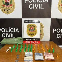 Polícia Civil prende homem em flagrante por tráfico de drogas na zona sul de Marília