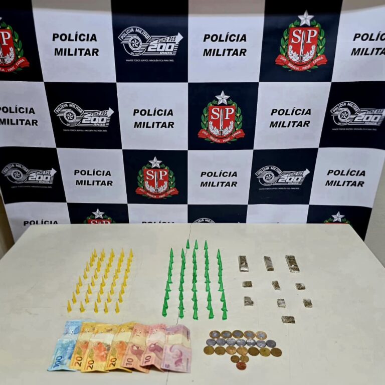 Polícia Militar prende homem por tráfico de drogas no Primavera em Pompeia