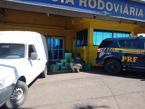 PRF apreende mais de 340 quilos de maconha na rota sul da Transbrasiliana