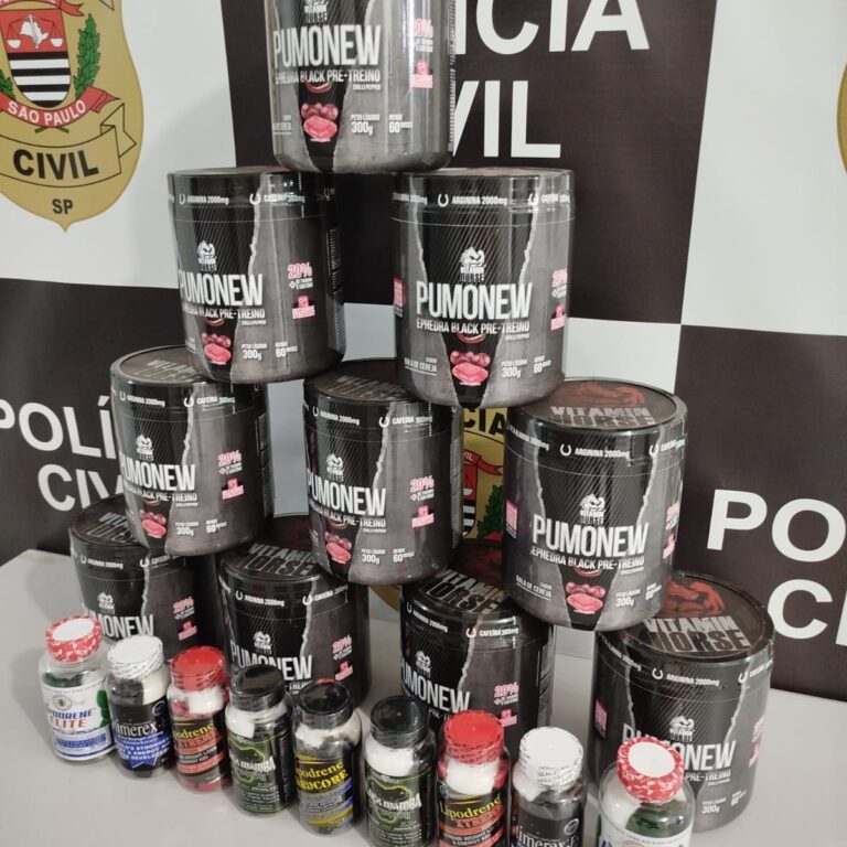 Polícia Civil apreende grande quantidade de suplementos adulterados em Marília