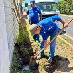 Saae realiza reparo em vazamento na Via Expressa em Pompeia