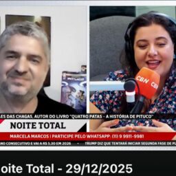 Autor mariliense é entrevistado em São Paulo sobre ‘Quatro Patas, a história de Pituco’