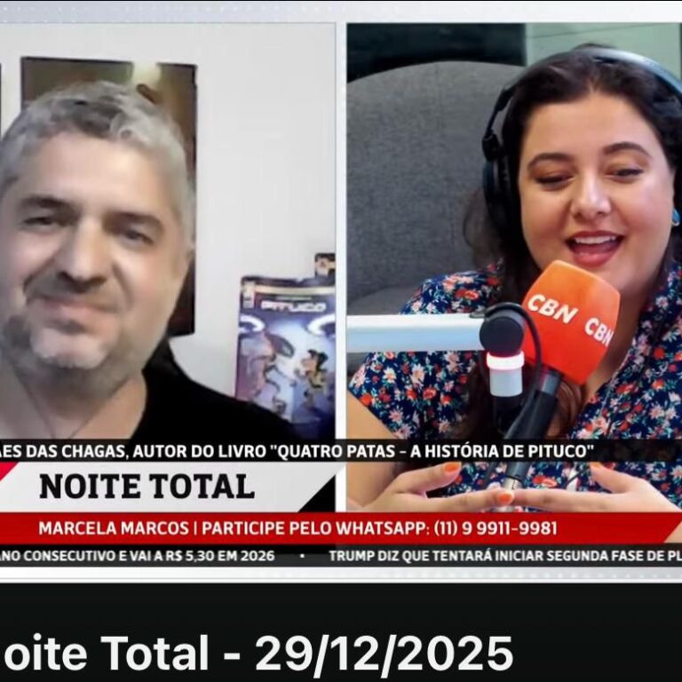 Autor mariliense é entrevistado em São Paulo sobre ‘Quatro Patas, a história de Pituco’