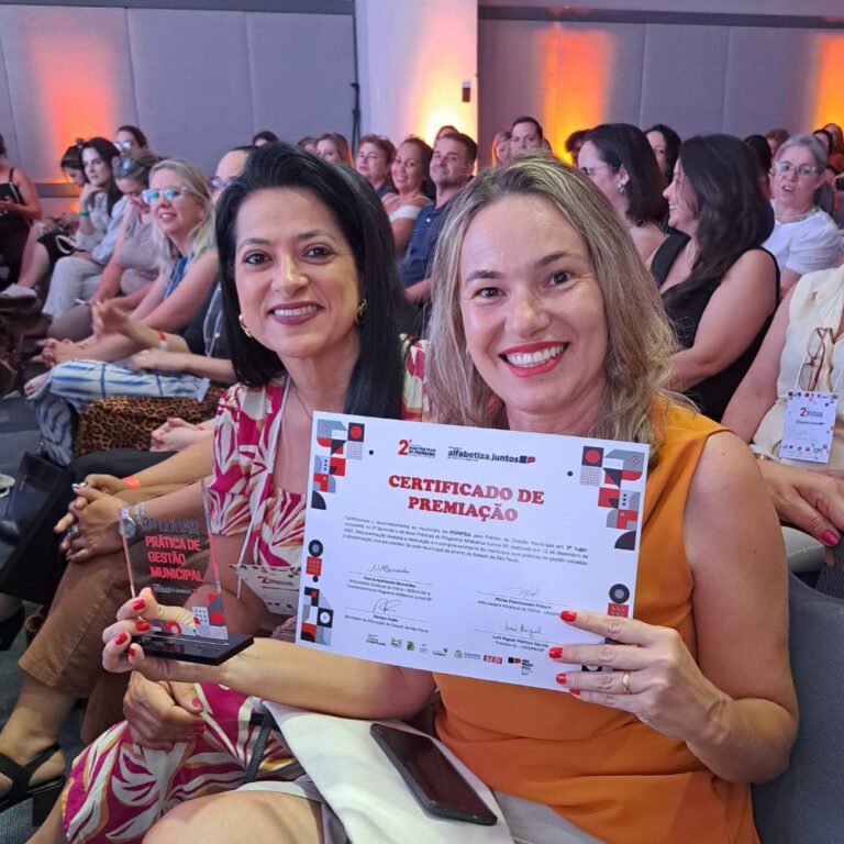 Pompeia conquista 3º lugar em ranking estadual de boas práticas na educação