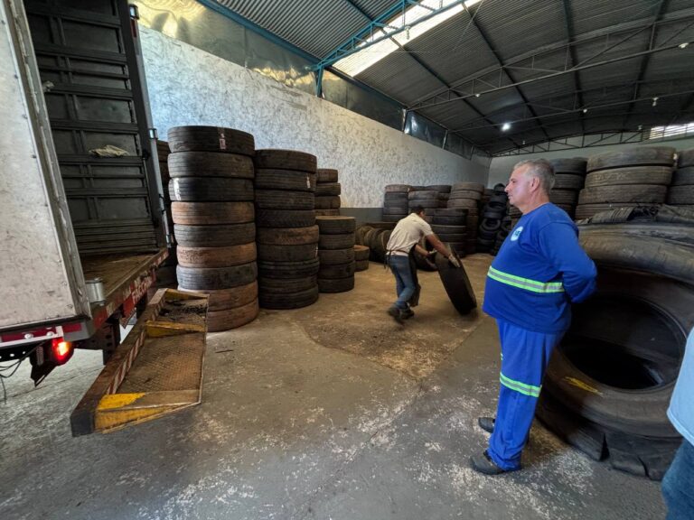 Marília reforça coleta de pneus inservíveis para eliminar focos do Aedes aegypti