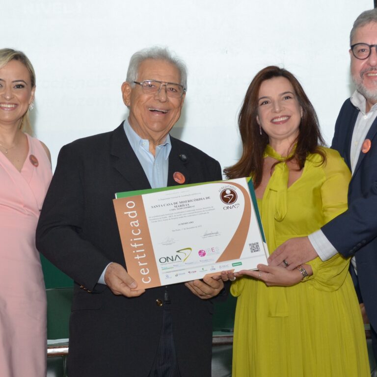 Santa Casa de Marília recebe certificação ONA nível 1 após avaliação criteriosa
