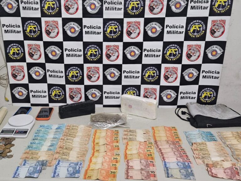 Dupla é presa com quase dois quilos de drogas, após fuga de moto e busca em apartamento