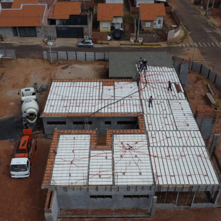 Obras da nova USF do bairro São José avançam e ampliam a rede de saúde em Quintana