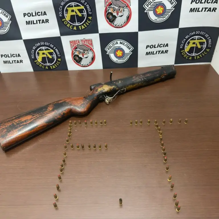 Espingarda artesanal é apreendida e homem preso na região