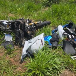 Condutor de moto de alta cilindrada fica gravemente ferido após colisão na SP-294