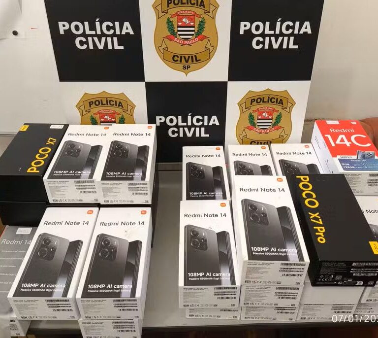 Polícia localiza celulares doados ao Estado sendo vendidos em cidades da região