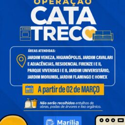 Prefeitura inicia nova etapa do Cata-Treco nas regiões sul e oeste de Marília