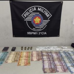 Dinheiro suspeito de jogo do bicho é apreendido em loja de materiais de construção