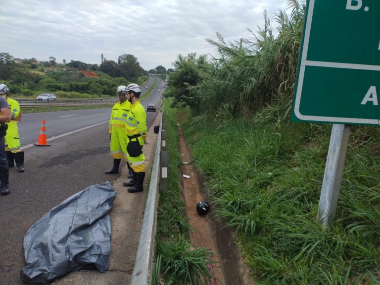 Homem morre após queda de moto na rodovia do Contorno em Marília