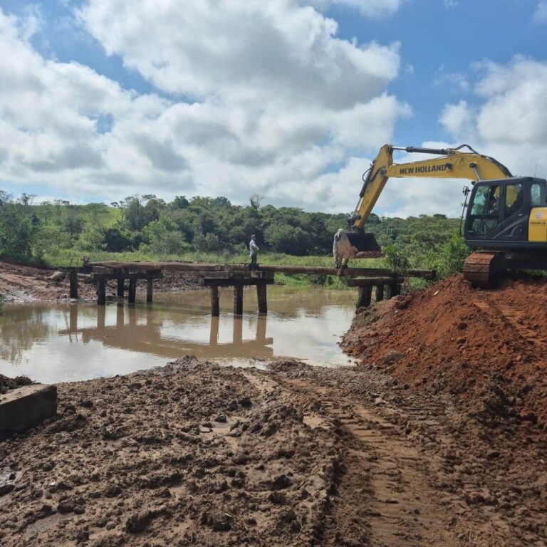 Prefeitura mantém obras na ponte Sete Quedas e prevê conclusão em 15 dias