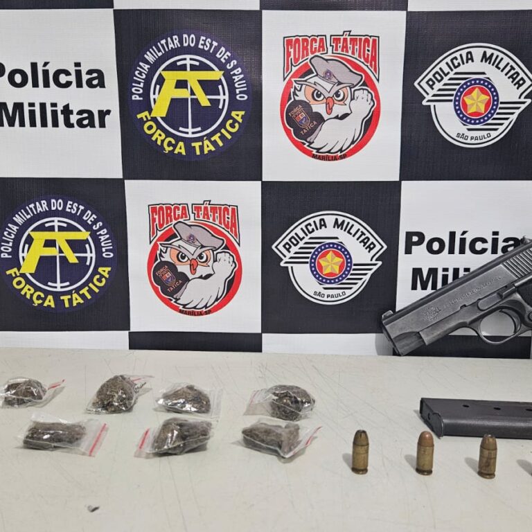 Menor envolvido em tentativa de homicídio é apreendido com droga e pistola