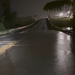 Chuva forte provoca transbordamento e deixa trecho da BR-153 em alerta em Marília