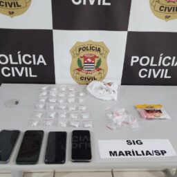 Irmãos são presos por tráfico de drogas após ação da Polícia Civil em Marília
