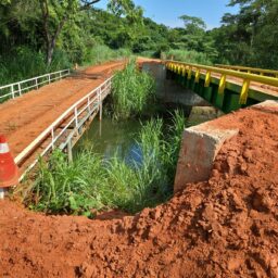 Reforma da ponte das Três Lagoas entra na fase final na zona rural de Marília