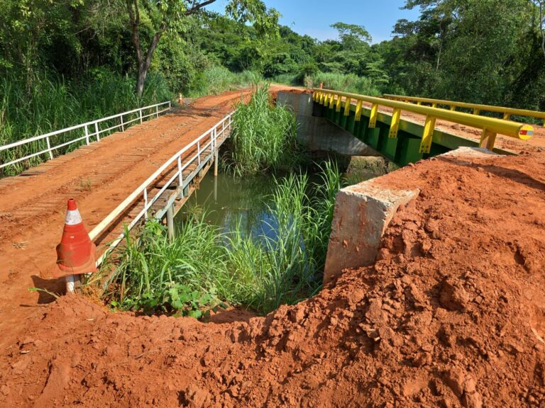 Reforma da ponte das Três Lagoas entra na fase final na zona rural de Marília
