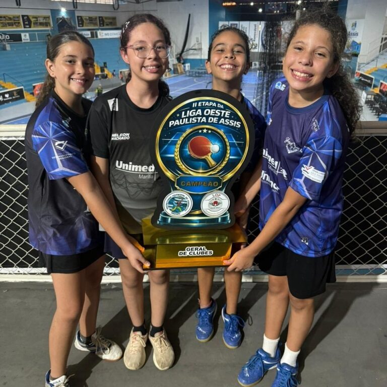 Marília conquista título geral da Liga Oeste de Tênis de Mesa em Assis