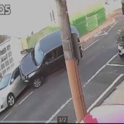 Imagens flagram acidente com idoso que passou mal no Centro de Marília