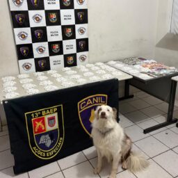 Suspeito tenta fugir do Baep, mas acaba preso com quase 2 mil pinos com cocaína