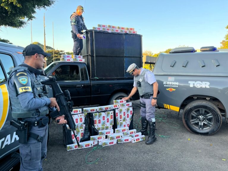 TOR apreende 70 mil maços de cigarros após perseguição em Assis