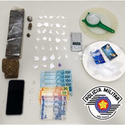 Homem é preso com mais de um quilo de drogas em ação da PM em Garça