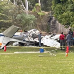 Ministério da Defesa marca perícia do motor do avião que caiu em Marília